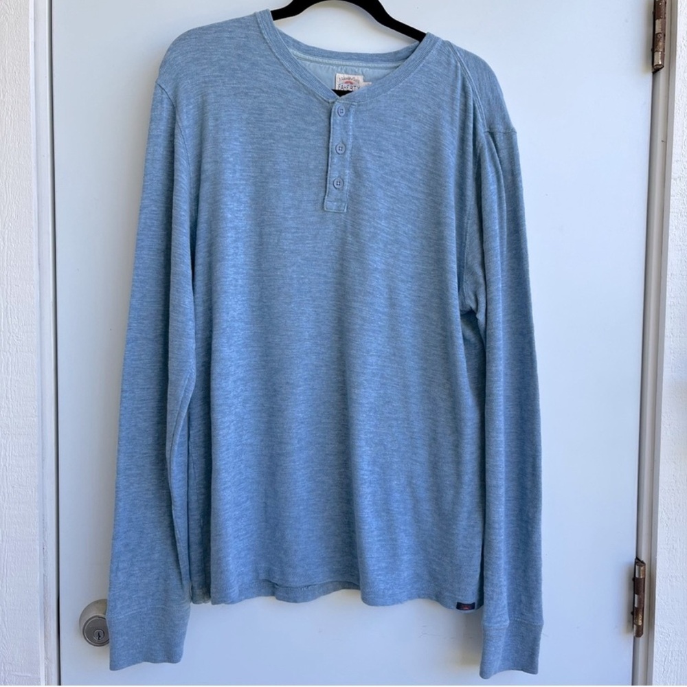 FAHERTY light blue long sleeve tee shirt